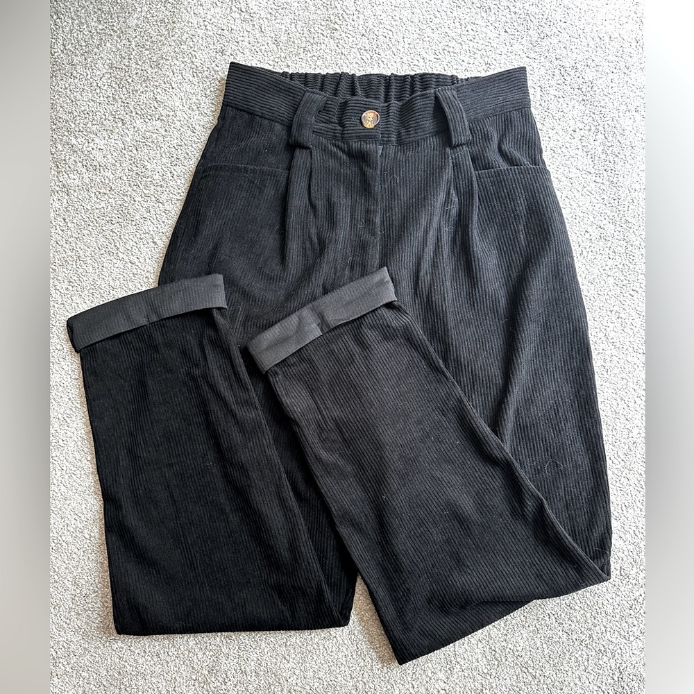 High Waisted Corduroy Pants